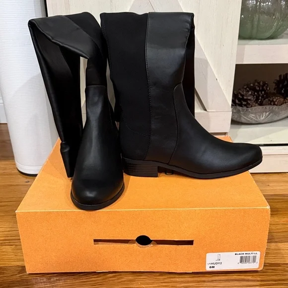 Unisa Black Over the Knee Boots - Picture 1 of 3